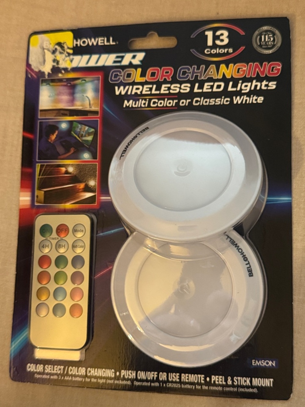 Color changing wireless LED lights